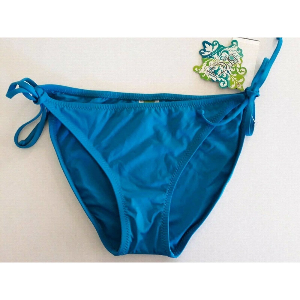 Becca By Rebecca Womens size L Swimwear Tie Side Hipster Solid Bikini Bottom